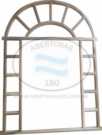 Bou windows fijo con un ala lateral.
